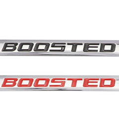 1pcs Chrome Red BOOSTED 3D Metal Car Sticker Emblem Badge Car Bike Decorative