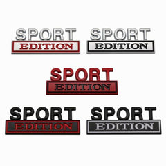 Universal NEW Black Red SPORT EDITION Badge emblem For All Cars And Bikes