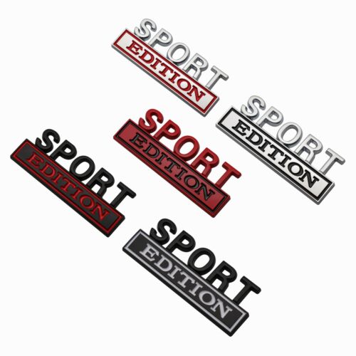 Universal NEW Black Red SPORT EDITION Badge emblem For All Cars And Bikes