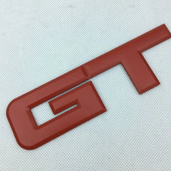 Metal GT Auto Rear Tailgate Badge Emblem Fender Trunk Lid Self Adhesive Sticker For Car