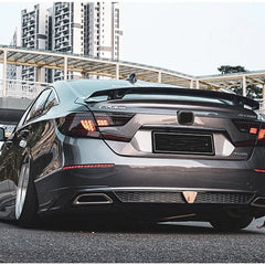 For Hond Accord 10th 2018-2022 Dark Grey YOFER Style Rear Spoiler Wing Lip Flap