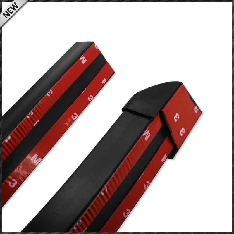 Samurai 4.9Ft/1.5M x 35MM Universal Black Car Rear Roof Trunk Spoiler Wing Lip Sticker