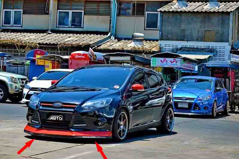 SAMURAI CARBON FIBER Car Body Kit Bumper Lip Side Skirt Rubber Edge Decorative Protector Trim
