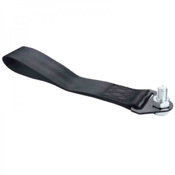 Black Tow Strap Racing Ribbon Stainless Steel Hardware