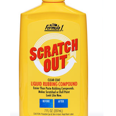 Formula 1 Car Scratch Out Polish Cleaner Rubbing compound 207ml