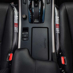 2pcs RALLI Carbon Fiber Car Seat Gap Leak-Proof Plug