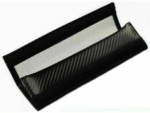 2Pcs ST Carbon Fiber Embroidery Car Seat Belt Cover Safety Shoulder Pads