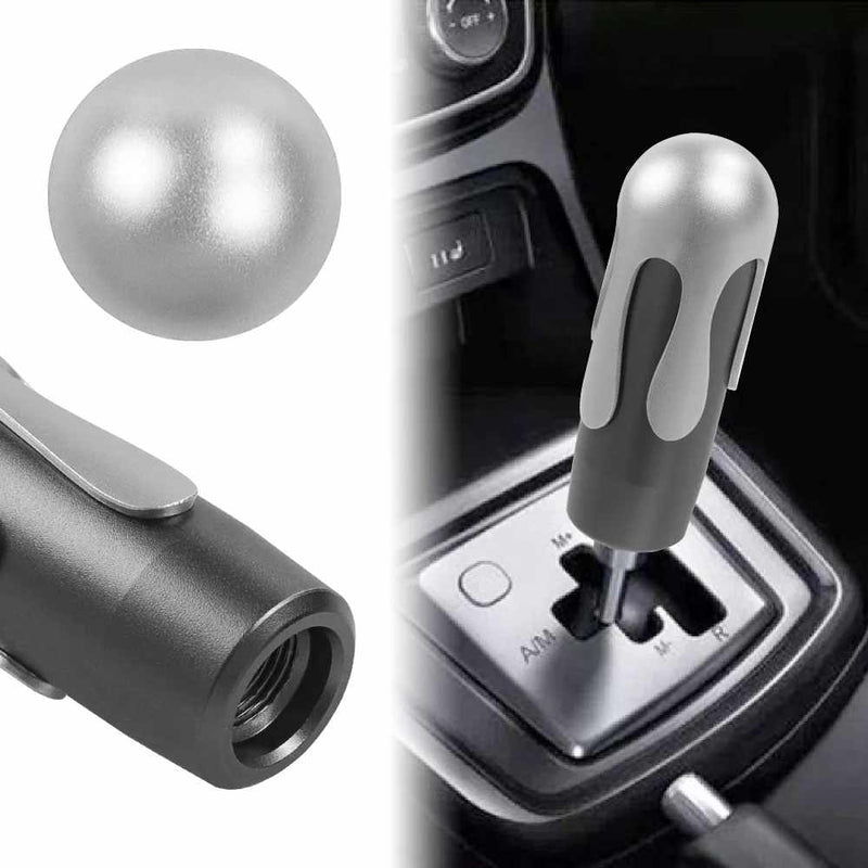 Ice Cream Stick Shift Knob with 3 Adapters Universal Aluminium Alloy Car Gear Shifter Knob Fit Most Automatic Manual Vehicles