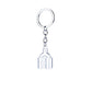 JDM Mini Exhaust Pipe Tail Shaped Model Car Metal Keychain Keyring Keyfob Key Chain Ring Accessories Pendent