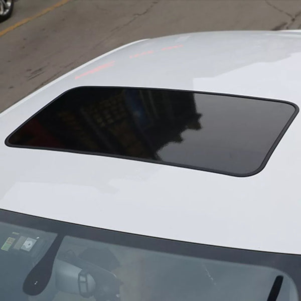 Simulation Fake Sunroof Sticker Cover Black Vinyl Film Car Accessories Universal