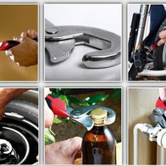 2 In 1 Adjustable Multi-function Quick Snap'N Grip Universal Wrench 1 Set