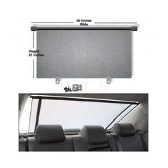 Universal Rear Window Roller Sunshade 90 CMS BLACK