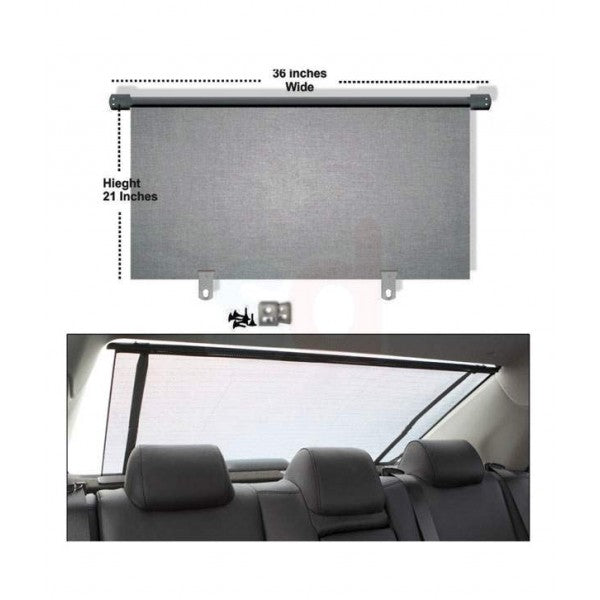 Solar Ride Back Glass Buy Universal Rear Window Roller Sunshade 90 CMS BLACK online – Autotrends