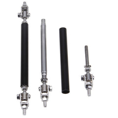2pcs 20cms Black Extra LARGE Adjustable Universal Front Rear Bumper Lip Splitter Strut Brace Rod Support Bar
