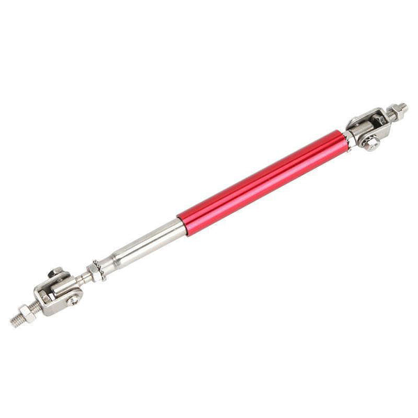 2pcs 20cm Red Extra LARGE Adjustable Universal Front Rear Bumper Lip Splitter Strut Brace Rod Support Bar