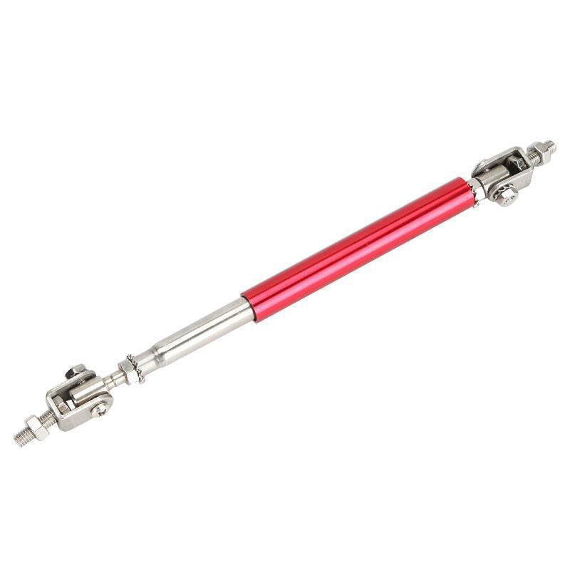 2pcs 20cm Red Extra LARGE Adjustable Universal Front Rear Bumper Lip Splitter Strut Brace Rod Support Bar