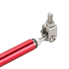 2pcs 20cm Red Extra LARGE Adjustable Universal Front Rear Bumper Lip Splitter Strut Brace Rod Support Bar