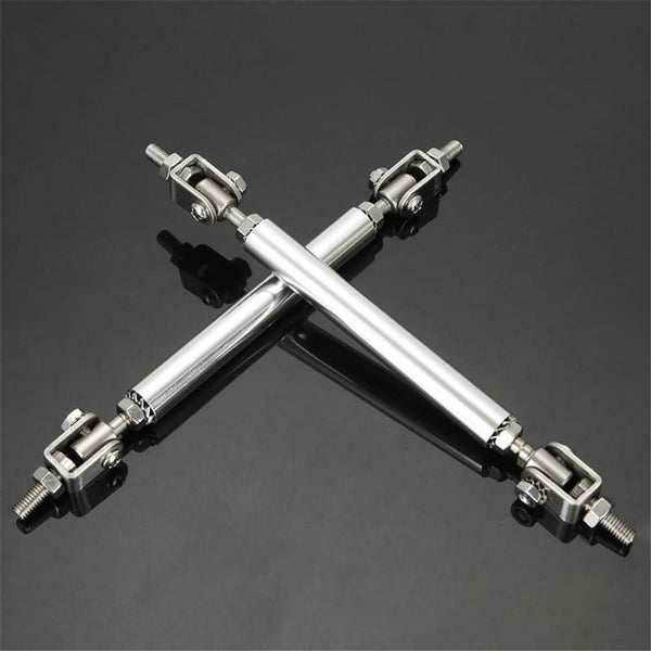 2pcs Purple MEDIUM Adjustable Universal Front Rear Bumper Lip Splitter Strut Brace Rod Support Bar