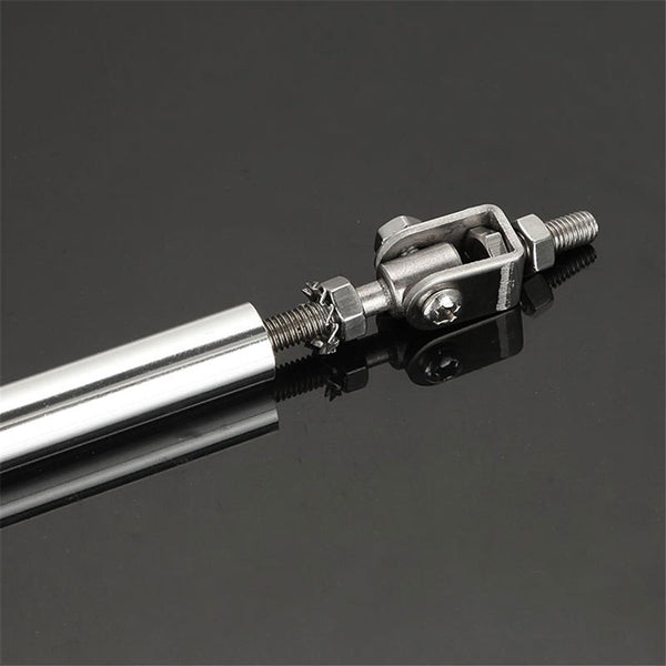 2pcs Purple MEDIUM Adjustable Universal Front Rear Bumper Lip Splitter Strut Brace Rod Support Bar