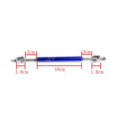 2pcs Silver MEDIUM Adjustable Universal Front Rear Bumper Lip Splitter Strut Brace Rod Support Bar