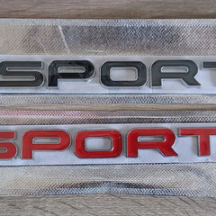 1 Pc Universal Metal Car Style Sport Letters Logo Emblem Car Rear Trunk Sticker