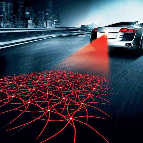 Car Universal Spider Alarm Laser Fog Light Rear Anti-Collision Taillight Warning Lamp