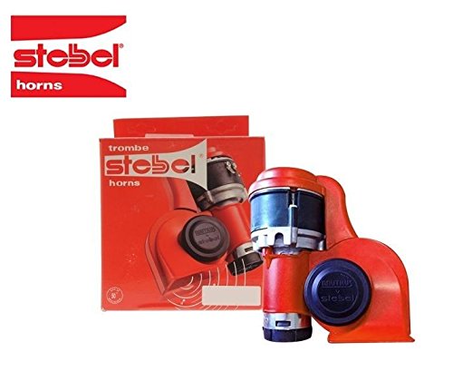 Stebel Nautilus BRIO BP3 Air Pressure Plain & Musical Twin Switchable Tone Horn With Relay For Bikes & Cars (Made in italy)