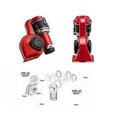 Stebel Nautilus BRIO BP3 Air Pressure Plain & Musical Twin Switchable Tone Horn With Relay For Bikes & Cars (Made in italy)