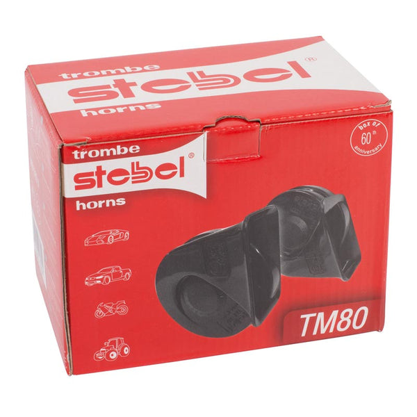 Stebel TM 80/2 High & Low Tone Horn Set With Relay For Bike & Cars (Made In Italy)