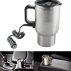 Steel Travel Outdoor Electric Mug 12 V Car Charging Electric Kettle Travel Coffee Mug Cup Heated Thermos 450 Ml