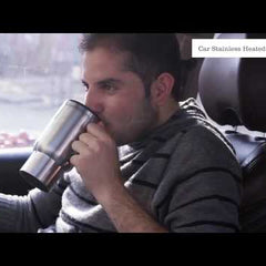 Steel Travel Outdoor Electric Mug 12 V Car Charging Electric Kettle Travel Coffee Mug Cup Heated Thermos 450 Ml