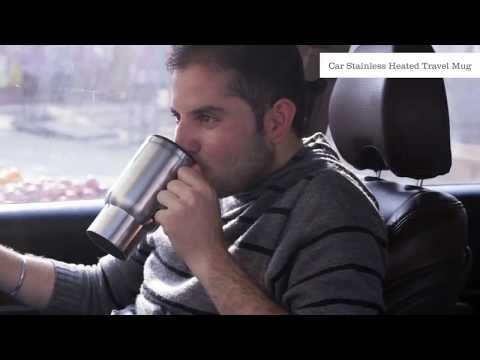 Steel Travel Outdoor Electric Mug 12 V Car Charging Electric Kettle Travel Coffee Mug Cup Heated Thermos 450 Ml