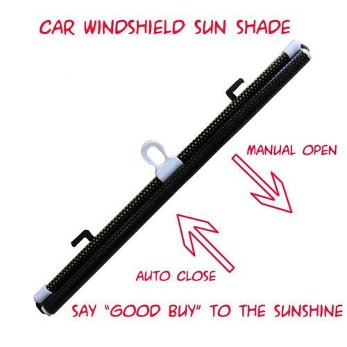 2 pcs Car Side / Rear Windsheild Roller Type Retractable Sun Shade (42.5cm x 52cm)