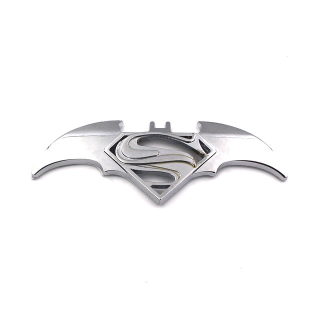 Car 3D BATMAN SUPERMAN GOLD Logo Aluminium Alloy Metal Emblem Badge Sticker Decal New