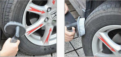 T-type Car Truck Motorcycle Wheel Tire Rim Hub Wash Brush Clean Cleaning Tool