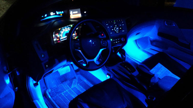 2pcs Blue T10 6 SMD 5W CANBUS ERROR FREE Silica Silicone 194 168 LED Light Bulbs