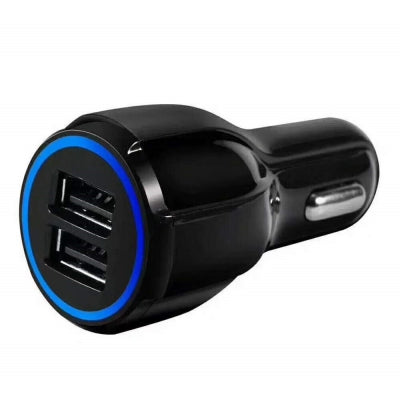 USB Smart Charge 3.1A Dual Port Car Charger For Android And IOS Phones- Random Color