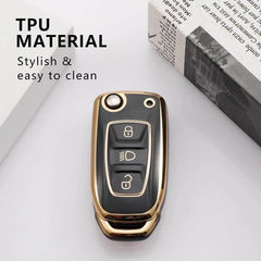 Tata TPU Flip Key Cover Compatible For Zest, Bolt, Tigor, Tiago, Zica, Safari Storme, Hexa, Nexon, Harrier
