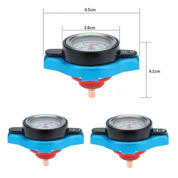 Thermostatic Radiator Cap 0.9 Bar Pressure With Temperature Gauge