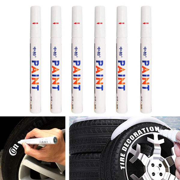 1pc Yellow Tire Lettering Waterproof Permanent Paint Pens Marker Car Write on Tyre