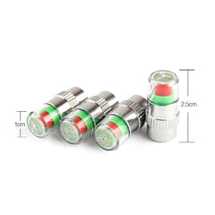 4Pcs/Set Car Tire Tyre Air Pressure Valve Stem Caps Sensor Indicator Alert