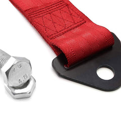 Red Tow Strap Racing Ribbon Stainless Steel Hardware