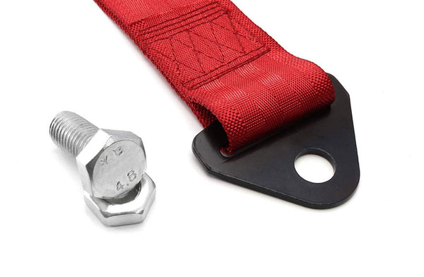 Red Tow Strap Racing Ribbon Stainless Steel Hardware