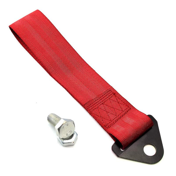Red Tow Strap Racing Ribbon Stainless Steel Hardware