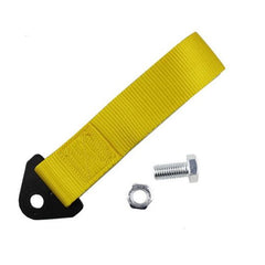 Yellow Tow Strap Racing Ribbon Stainless Steel Hardware