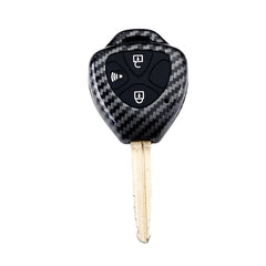 Toyota 4 Button ABS+Silicone Car Key Cover Case With Keychain