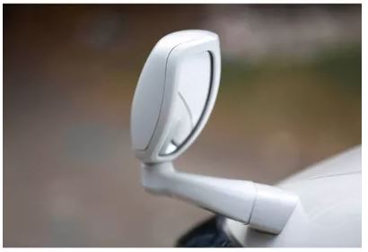 Black Toyota New Fortuner Car Bonnet Fender Side Mirror Wide Angle View