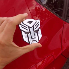 1pc Trans Autobot Metal Logo 3D Car Hood Ornament / Decal.