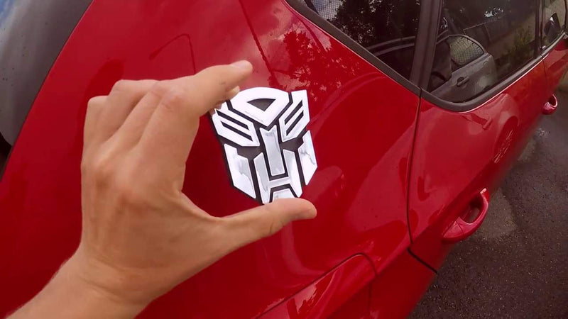 1pc Trans Autobot Metal Logo 3D Car Hood Ornament / Decal.