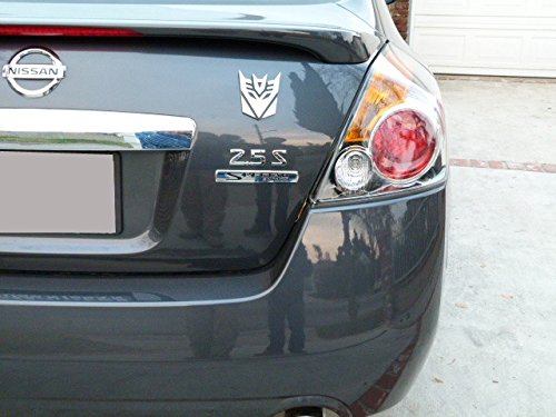1pc Trans Decepticons Metal Logo 3D Car Hood Ornament / Decal.